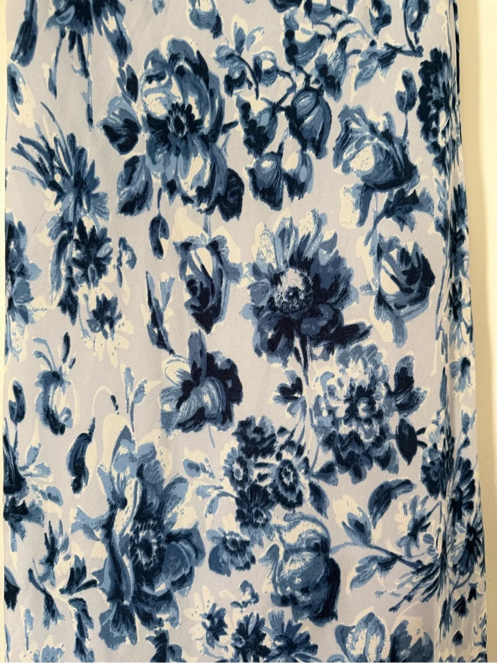 Abercrombie & Fitch Blue and White Floral Maxi Dress
